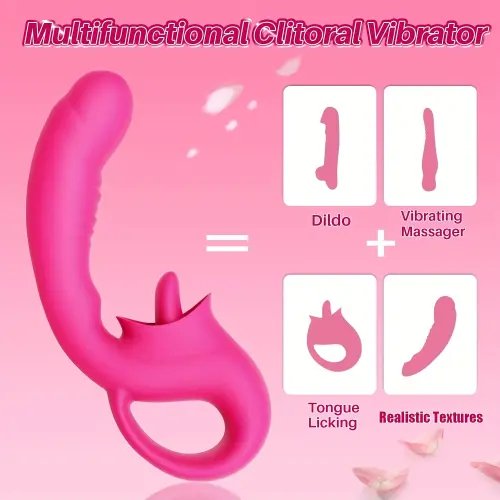 Vibrador consolador con lengua estimulador de punto G's photo #1