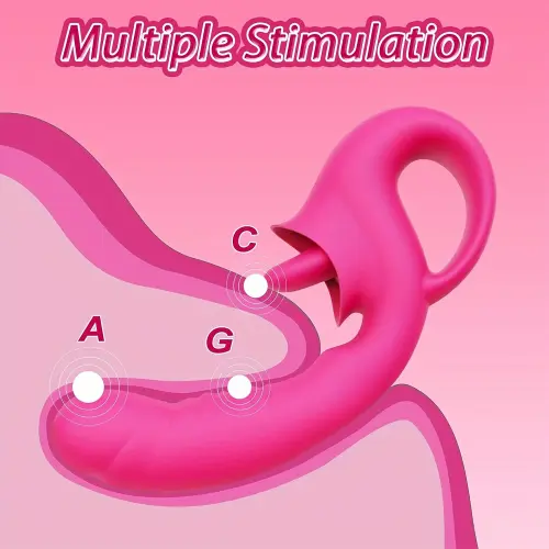 Vibrador consolador con lengua estimulador de punto G's photo #1