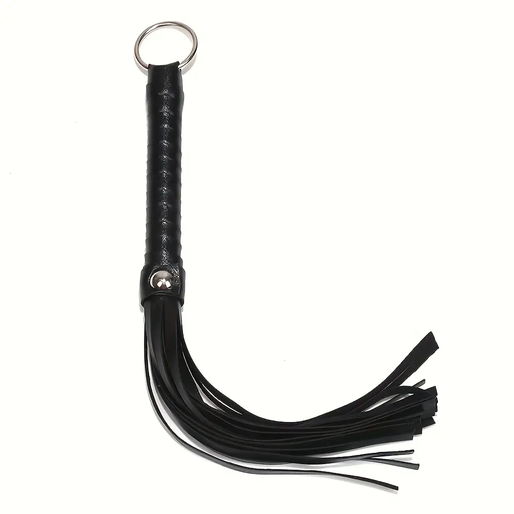 Látigo Flogger de Cuero para BDSM y Juego Sensorial | Juguete de Azotes Manual (41.5 cm)'s photo #1