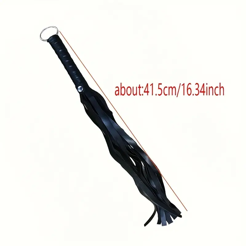 Látigo Flogger de Cuero para BDSM y Juego Sensorial | Juguete de Azotes Manual (41.5 cm)'s photo #1