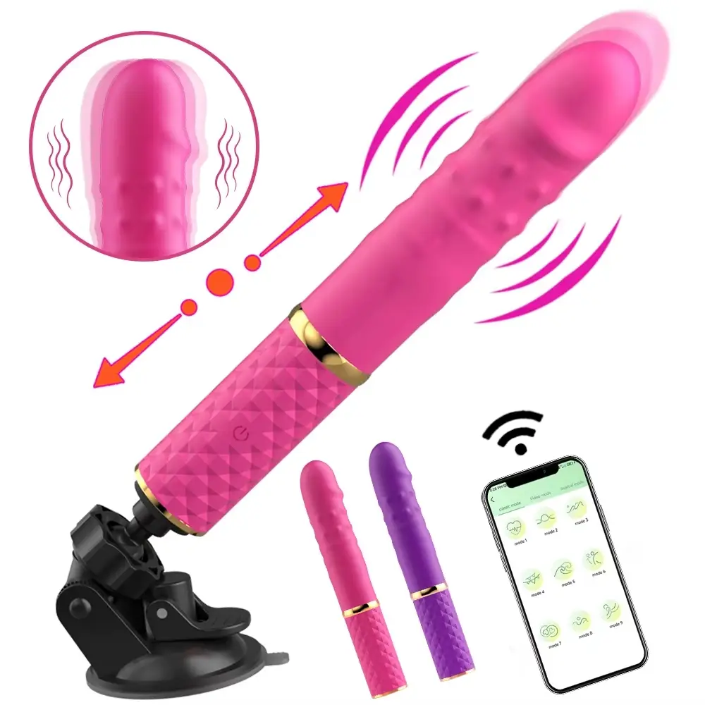 Vibrador Telescópico con Ventosa y Control por App | Estimulador de Punto G's photo #1