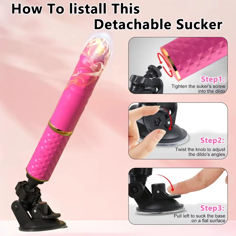 Vibrador Telescópico con Ventosa y Control por App | Estimulador de Punto G's photo #4