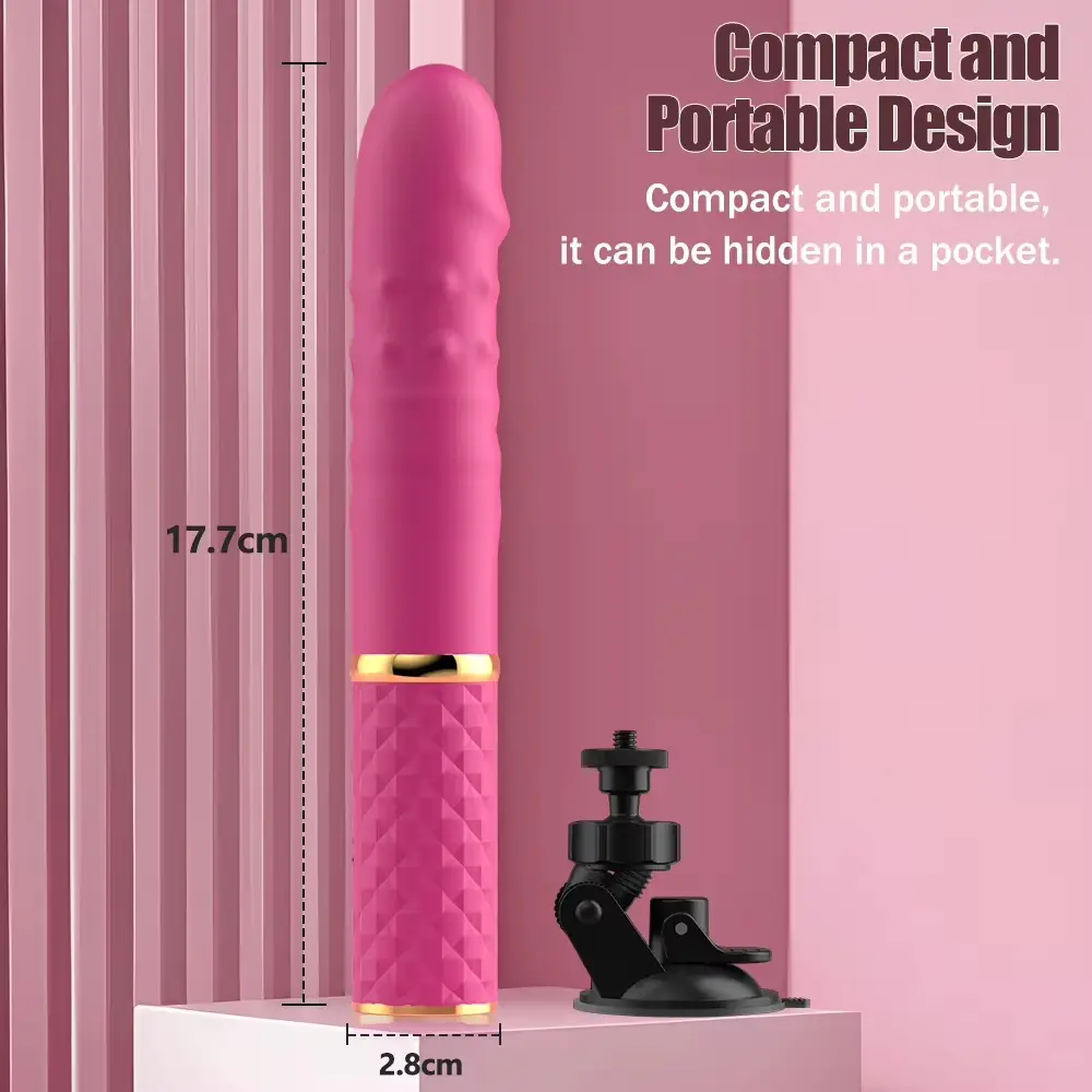Vibrador Telescópico con Ventosa y Control por App | Estimulador de Punto G's photo #2