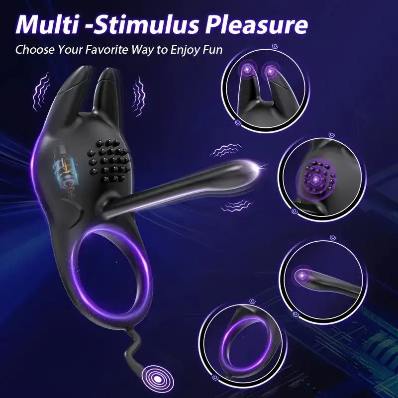 Anillo Vibrador Doble Placer – 10 Modos de Vibración's photo #3