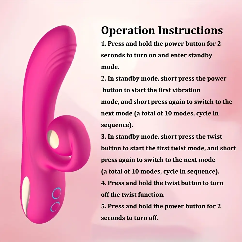 Vibrador Doble Estimulación Punto G y Clítoris | Estimulador Orgánico «Twist» de Silicona Médica's photo #1