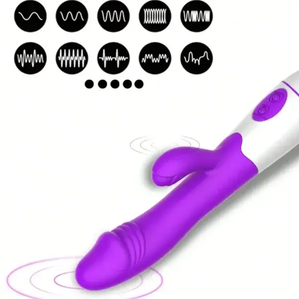 Vibrador de conejito estimulador de clítoris carga USB's photo #7