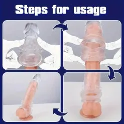 Funda extensora de pene transparente y potenciador del grosor's photo #6