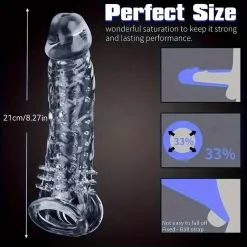 Funda extensora de pene transparente y potenciador del grosor's photo #2