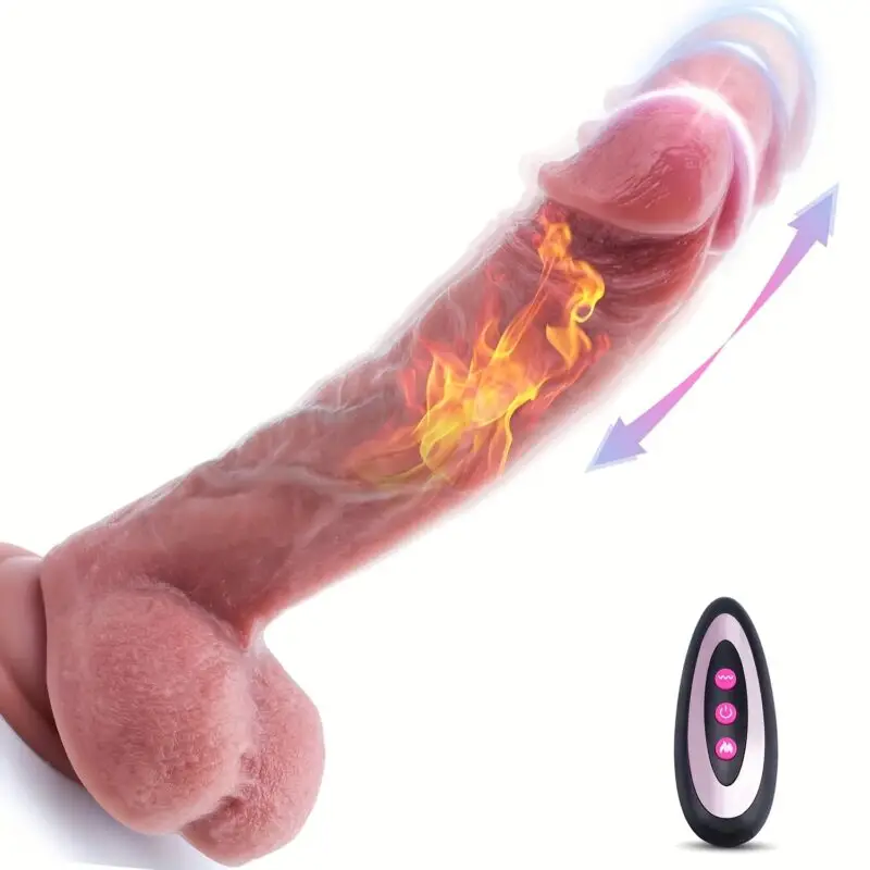 Consolador con ventosa vibrador telescópico — imagen 1
