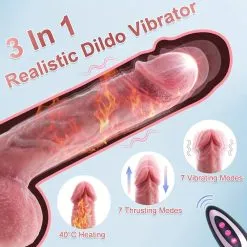 Consolador con ventosa vibrador telescópico — imagen 5