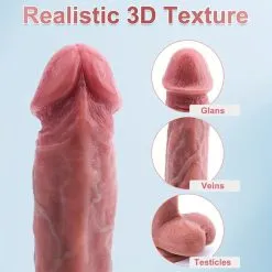 Consolador con ventosa vibrador telescópico — imagen 6