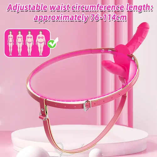 Arnés Doble Dildo Vibrador y Carga USB's photo #1