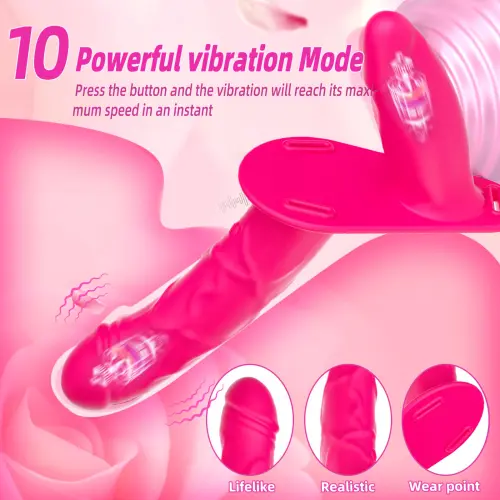 Arnés Doble Dildo Vibrador y Carga USB's photo #4