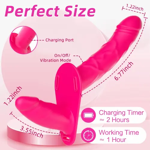 Arnés Doble Dildo Vibrador y Carga USB's photo #3