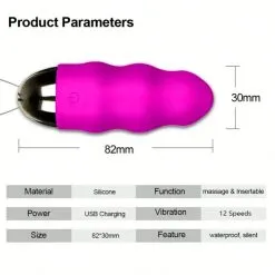 Huevo vibrador carga USB, 12 modos de vibración's photo #1