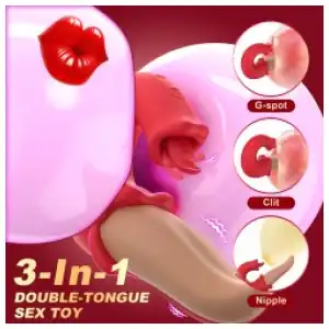 Vibrador 4-en-1 «Lick & Love» miniatura 4