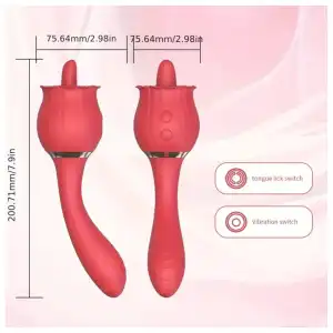 Rosa Vibradora con Lengua 2 en 1 miniatura 4