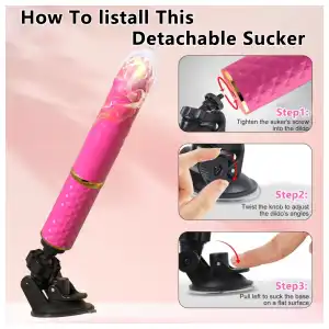 Vibrador Telescópico con Ventosa y Control por App | Estimulador de Punto G miniatura 5