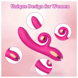 Vibrador Doble Estimulación Punto G y Clítoris | Estimulador Orgánico «Twist» de Silicona Médica miniatura 1