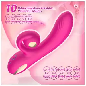 Vibrador Doble Estimulación Punto G y Clítoris | Estimulador Orgánico «Twist» de Silicona Médica miniatura 3