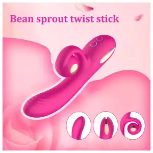 Vibrador Doble Estimulación Punto G y Clítoris | Estimulador Orgánico «Twist» de Silicona Médica miniatura 4