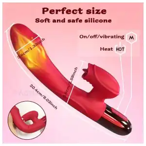 Vibrador de Punto G y Estimulador Clitoridiano miniatura 2