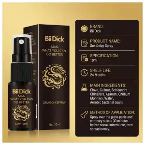 Spray Retardante Masculino Dragon Spray Bii Dick miniatura 4