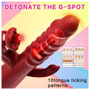 Vibrador Realista Multifuncional de 3 Cabezas miniatura 5