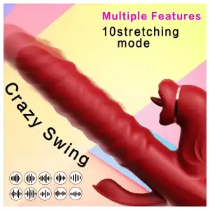 Vibrador Realista Multifuncional de 3 Cabezas miniatura 3