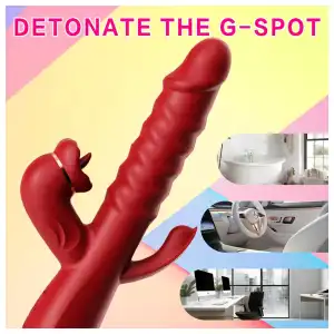 Vibrador Realista Multifuncional de 3 Cabezas miniatura 2