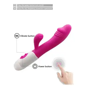 Vibrador de conejito estimulador de clítoris carga USB miniatura 7