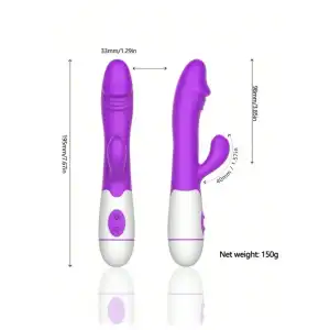 Vibrador de conejito estimulador de clítoris carga USB miniatura 2