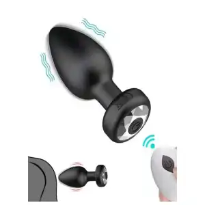 Plug Anal vibrador con mando inalámbrico carga USB miniatura 1
