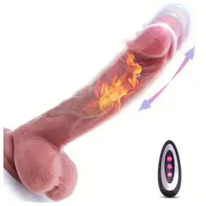 Consolador con ventosa vibrador telescópico miniatura 1