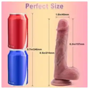 Consolador con ventosa vibrador telescópico miniatura 3