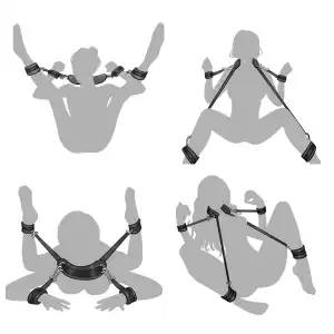 Set BDSM de Ataduras – Muñequeras y Tobilleras miniatura 1